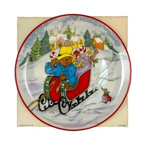 Vintage SCHMID Paddington Bear "A Bear's Noel" 1983 Christmas Plate